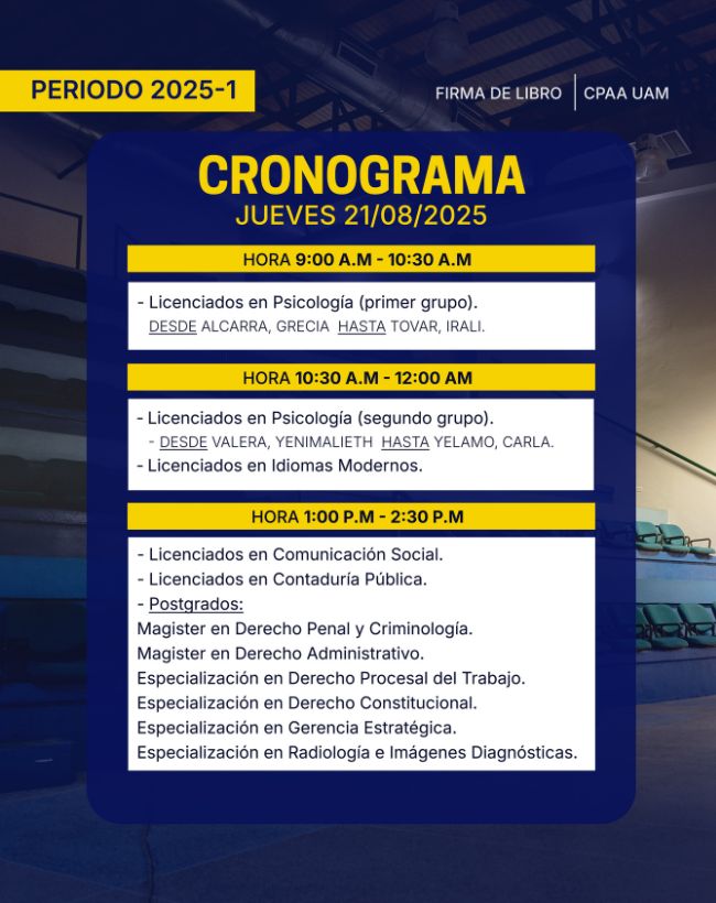 Foto Informacion de graduandos