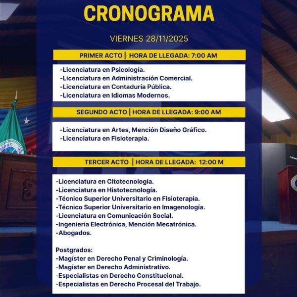 Foto Informacion de graduandos