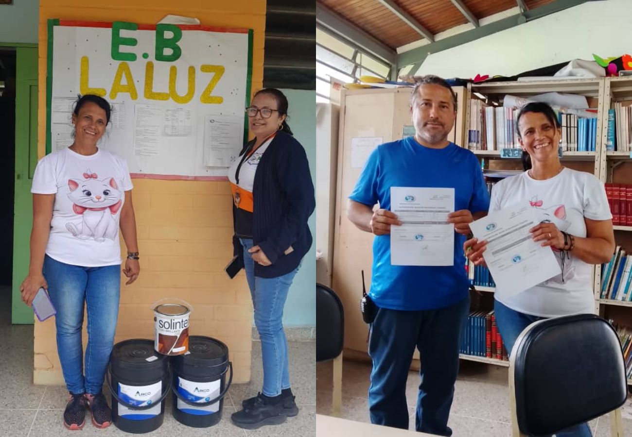 UAM contribuyó con donativo de pintura a la Escuela Básica “La Luz”